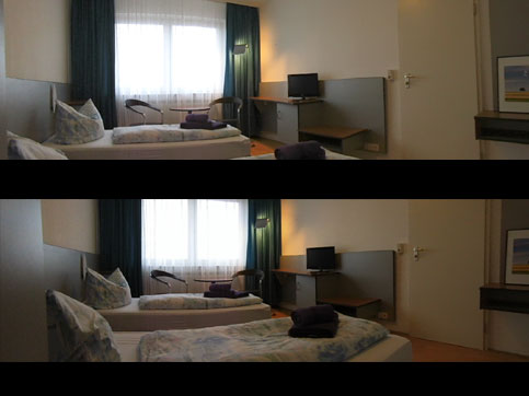 Doppelzimmer im Gästehaus des Belo